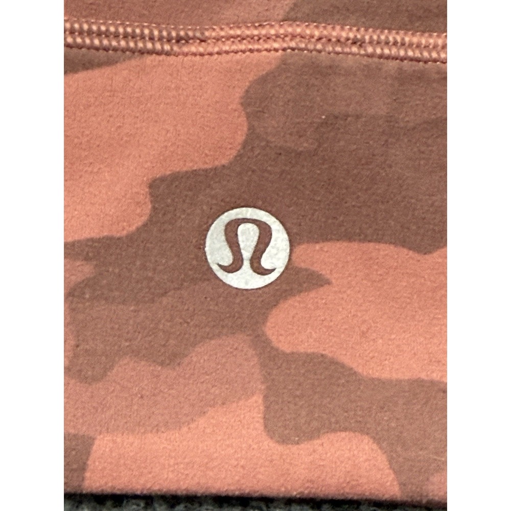 Lululemon Align Reversible Longline Sports Bra Pink Mauve Camo Yoga Size 12 - Picture 5 of 8